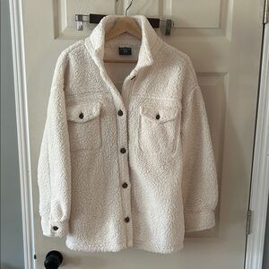 Cream Sherpa Jacket